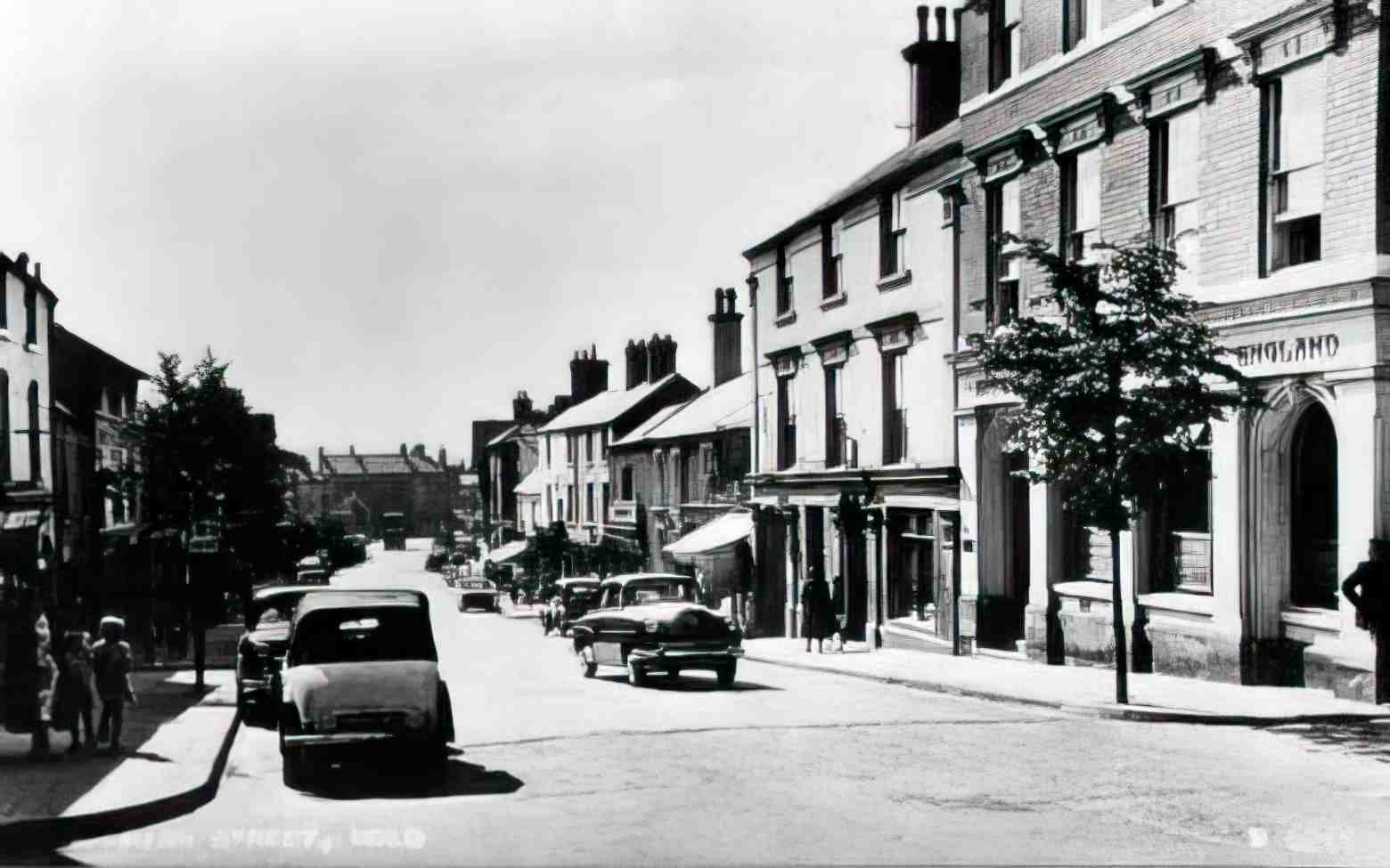 Flintshire Mold High Street II Vintage A4 Photo Print