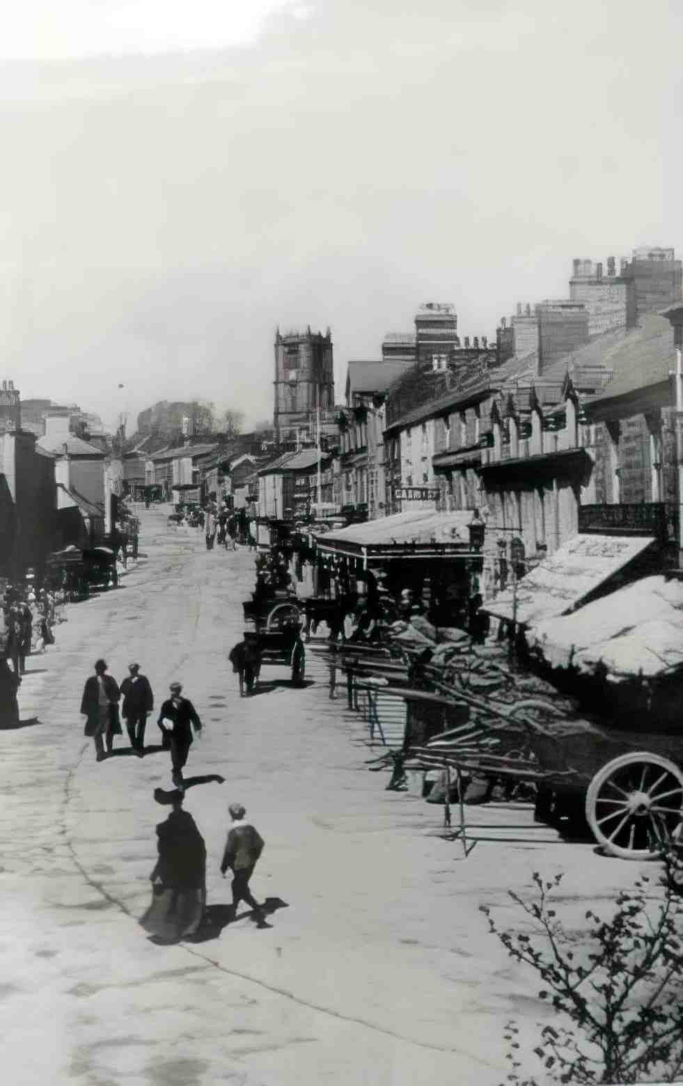 Flintshire Mold High Street X Vintage A4 Photo Print