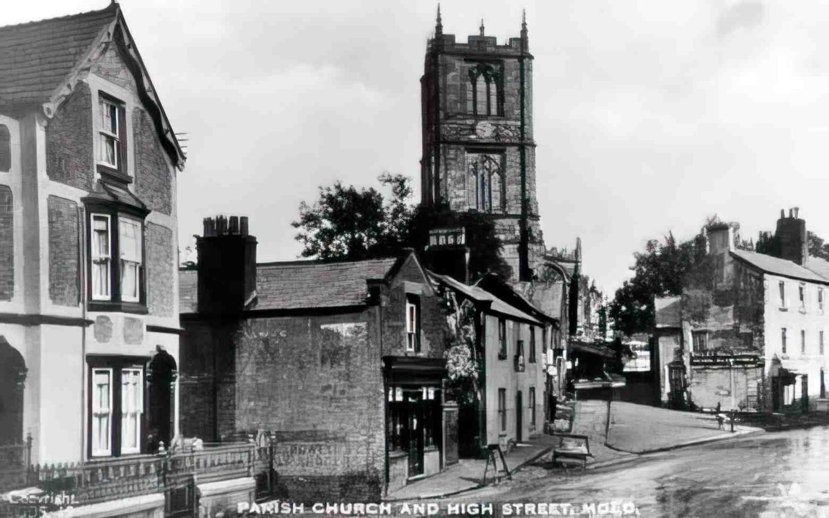 Flintshire Mold Parish Church II Vintage A4 Photo Print