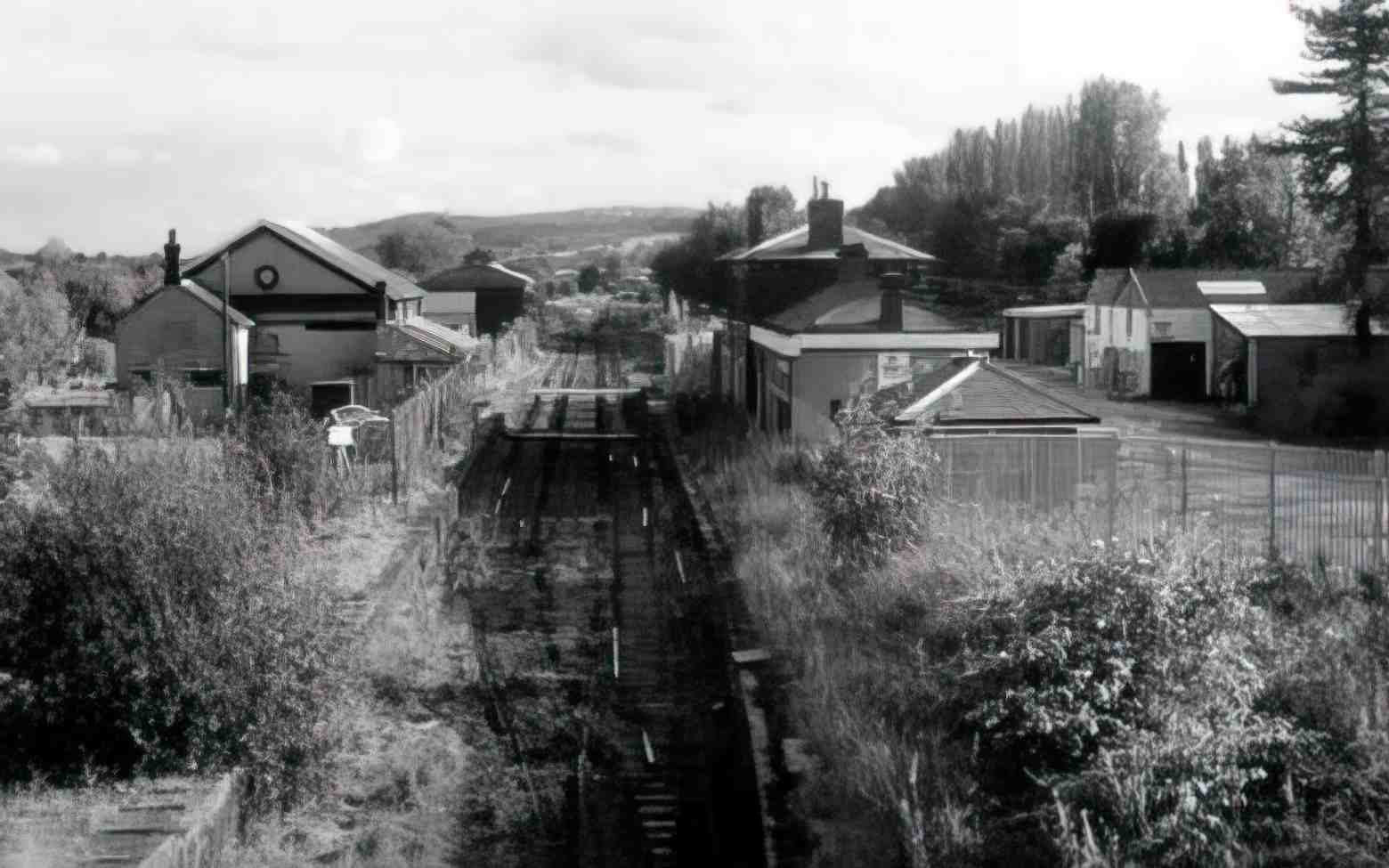 Flintshire Mold Railway Station IV Vintage A4 Photo Print