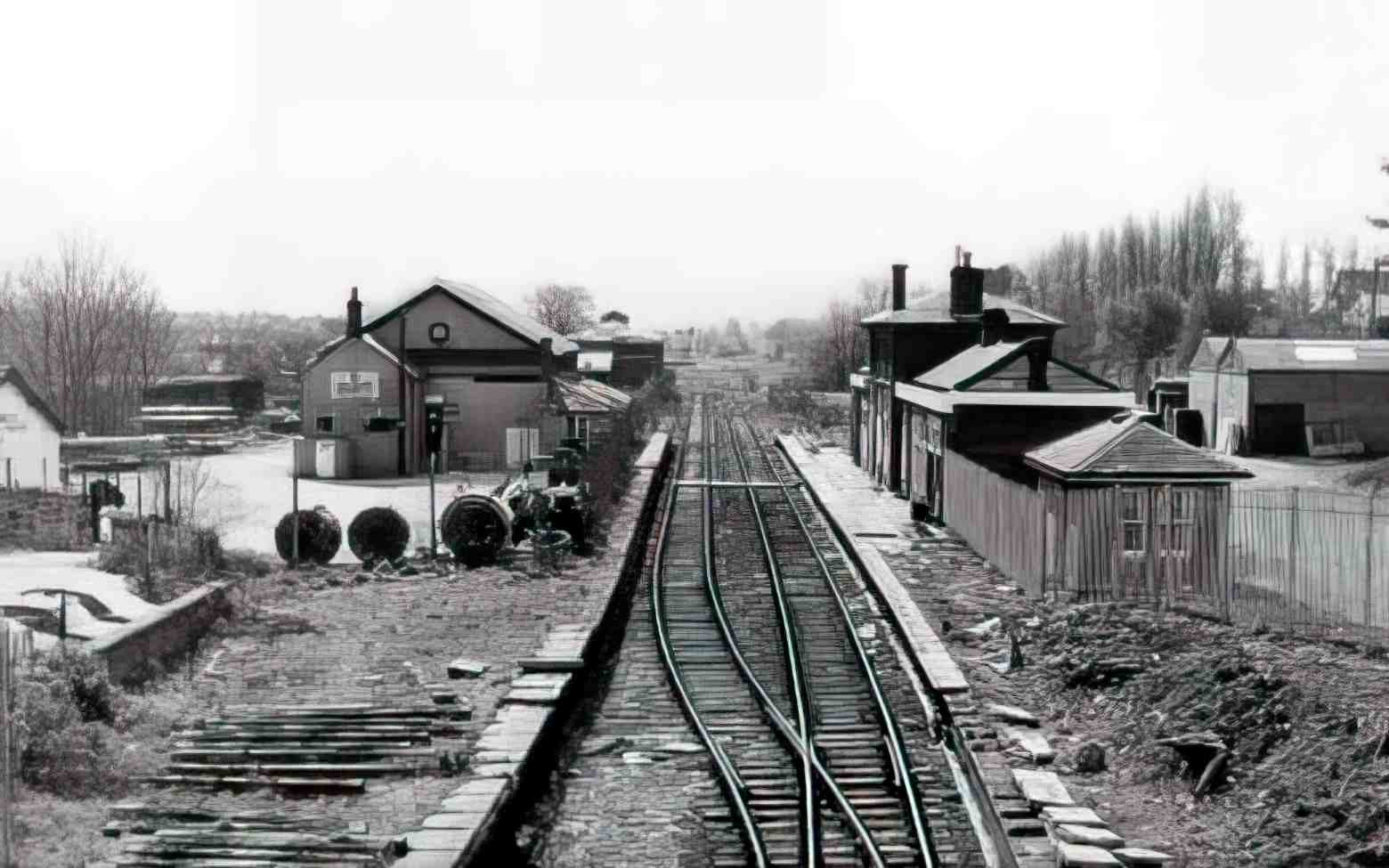 Flintshire Mold Railway Station V Vintage A4 Photo Print