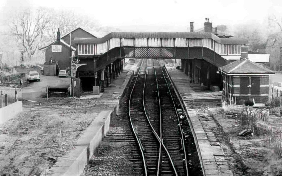 Flintshire Mold Railway Station VI Vintage A4 Photo Print
