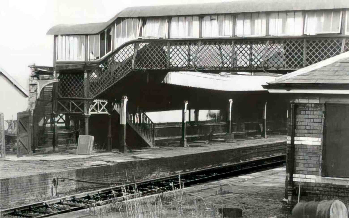 Flintshire Mold Railway Station VIII Vintage A4 Photo Print