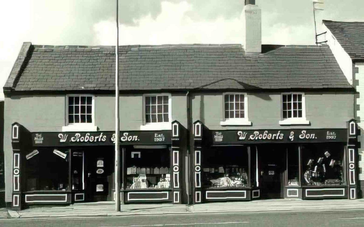 Flintshire Mold W Roberts and Son Shop Vintage A4 Photo Print