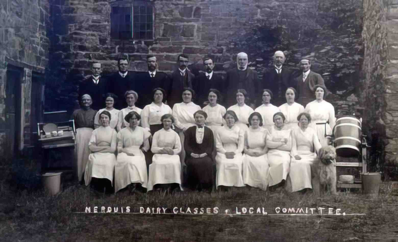 Flintshire Nerquis Dairy Classes Vintage A4 Photo Print