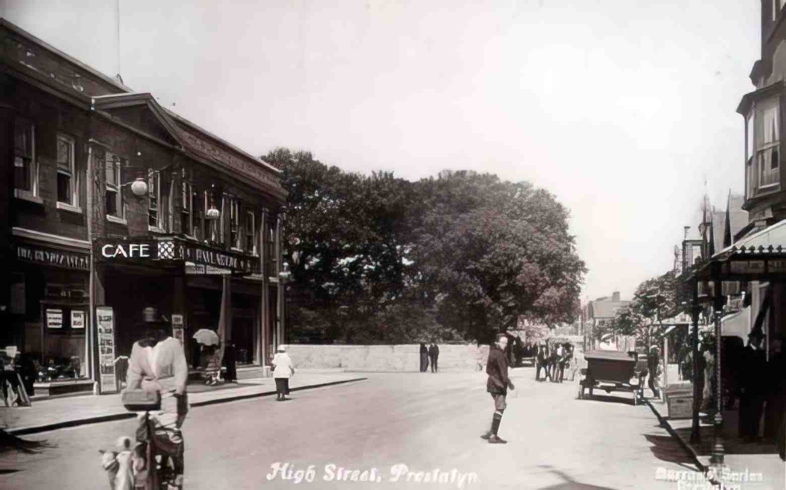Flintshire Prestatyn High Street III Vintage A4 Photo Print