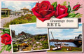 Flintshire Rhyl Multiview 1967 Vintage A4 Photo Print