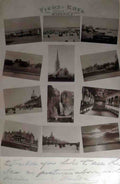 Flintshire Rhyl Multiview Postcard 1903 Vintage A4 Photo Print