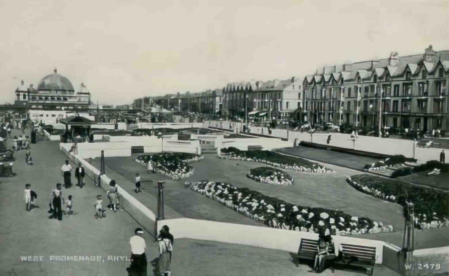 Flintshire Rhyl West Promenade 1951 Vintage A4 Photo Print