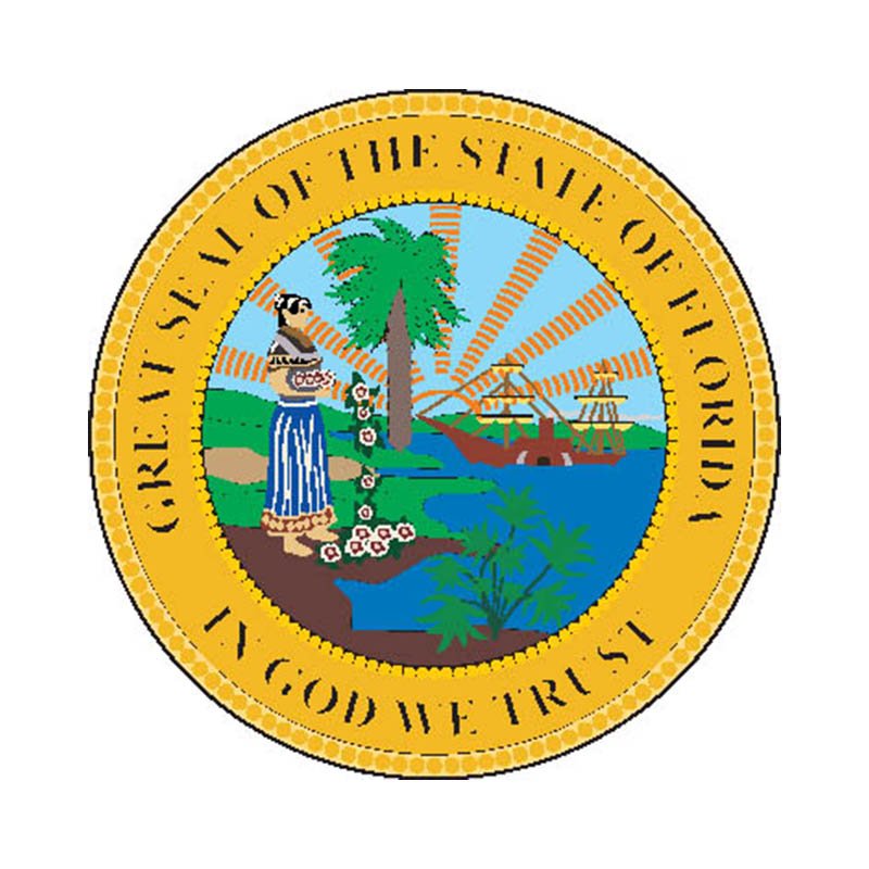 Florida Seal N18 A4 Photo Print