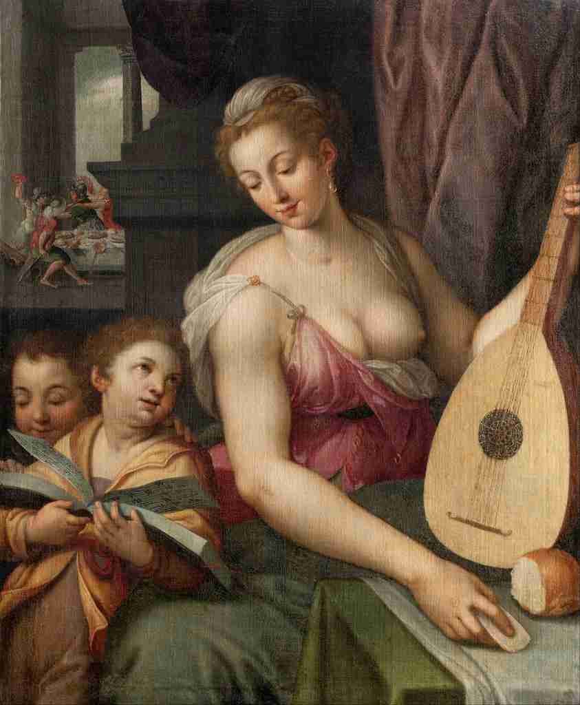 Floris Frans 1517 1570 Allegory of Music A4 Photo Print