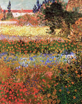 Flowering Garden Van Gogh A4 Photo Print