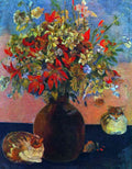 Flowers And Cats Gauguin A4 Photo Print