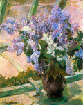 Flowers In The Window Cassatt A4 Photo Print
