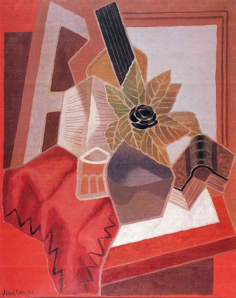 Flowers On The Table Juan Gris Abstract Art A4 Photo Print