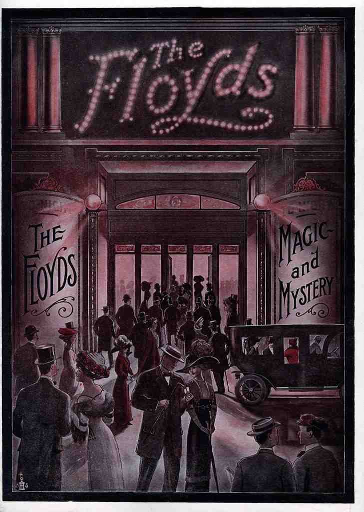 Floyds 2 Magic Magician Vintage A4 Photo Print