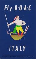 Fly Boac Airlines Italy A4 12X8 Aluminium A4 Photo Print