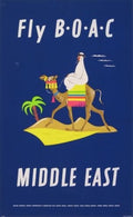 Fly Boac Middle East A4 12X8 Aluminium A4 Photo Print