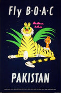 Fly Boac Pakistan Tiger Advert A4 Photo Print
