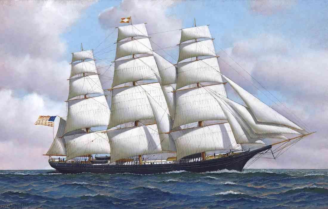 Flying Cloud Ship 2 A4 Photo Print