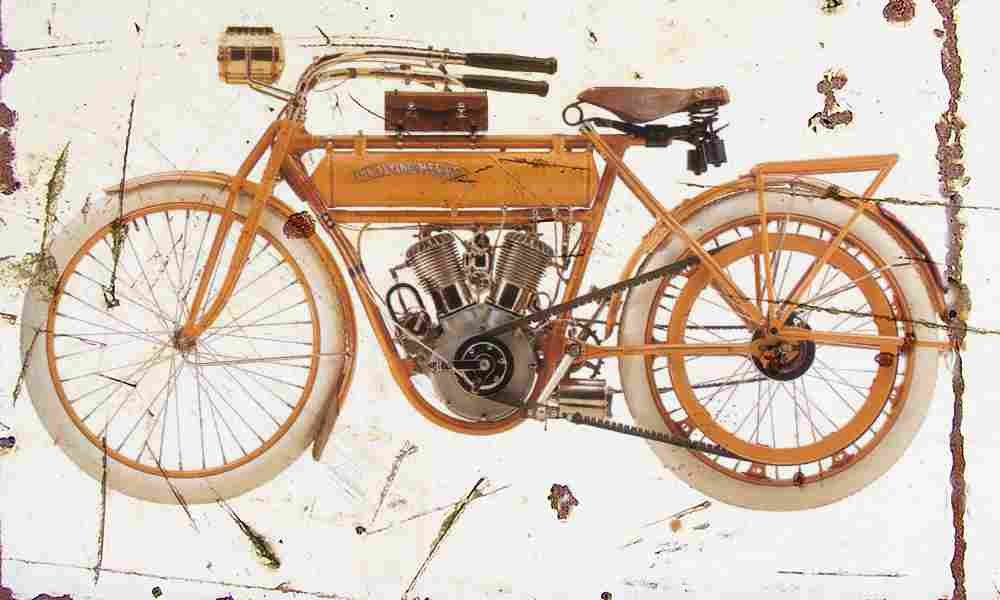 Flying Merkel Model V 1911 Aged Vintage A4 Photo Print