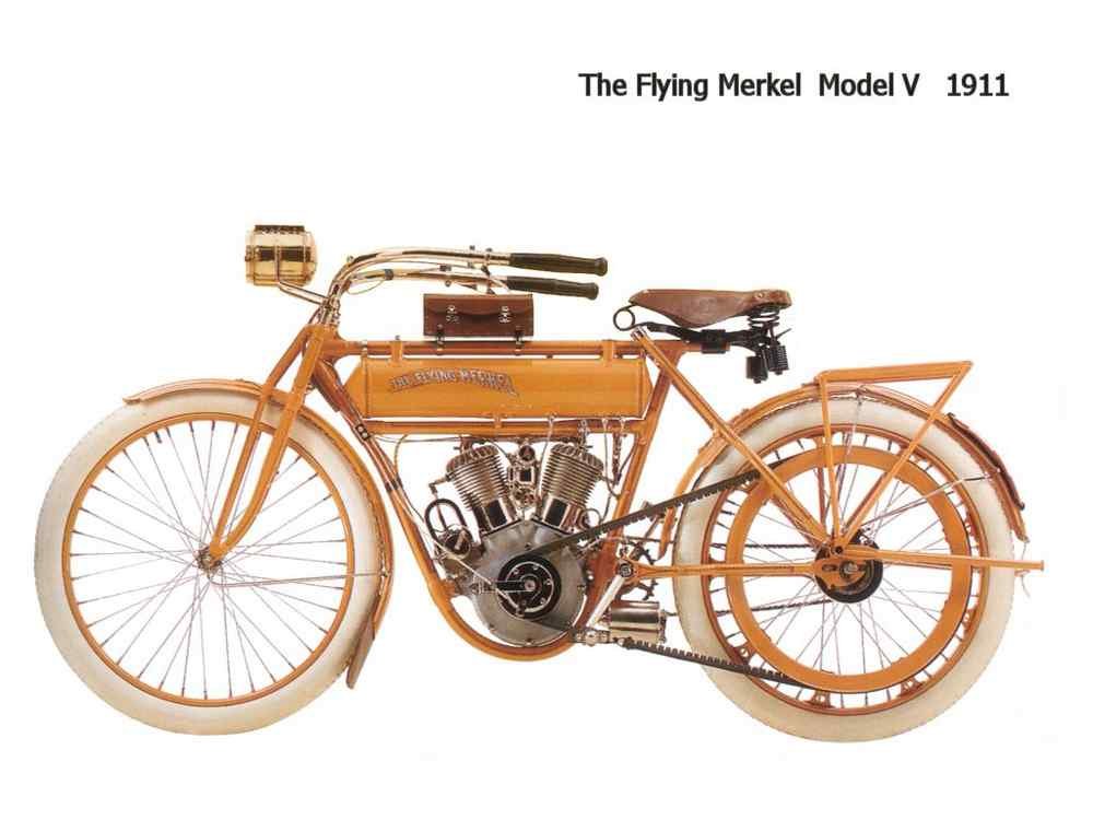 Flying Merkel Model V 1911 motorbike A4 Photo Print