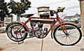 Flying Merkel motorbike A4 Photo Print