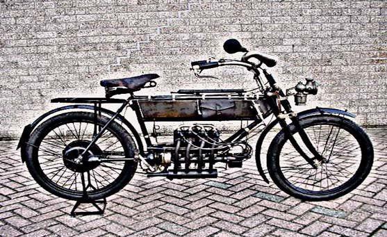 Fn 4Cyl motorbike A4 Photo Print