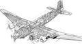 Focke Wulf Fw 200 Condor cutaway A4 Photo Print