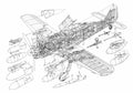Focke Wulf Fw190 cutaway A4 Photo Print