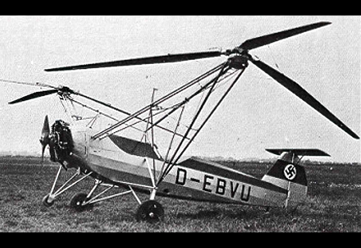 Focke Wulf Fw61 Helicopter Prototype Germany A4 Photo Print