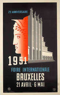 FoireBruxelles51 Vintage Advert A4 Photo Print