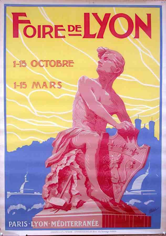 FoireLyon Vintage Advert A4 Photo Print