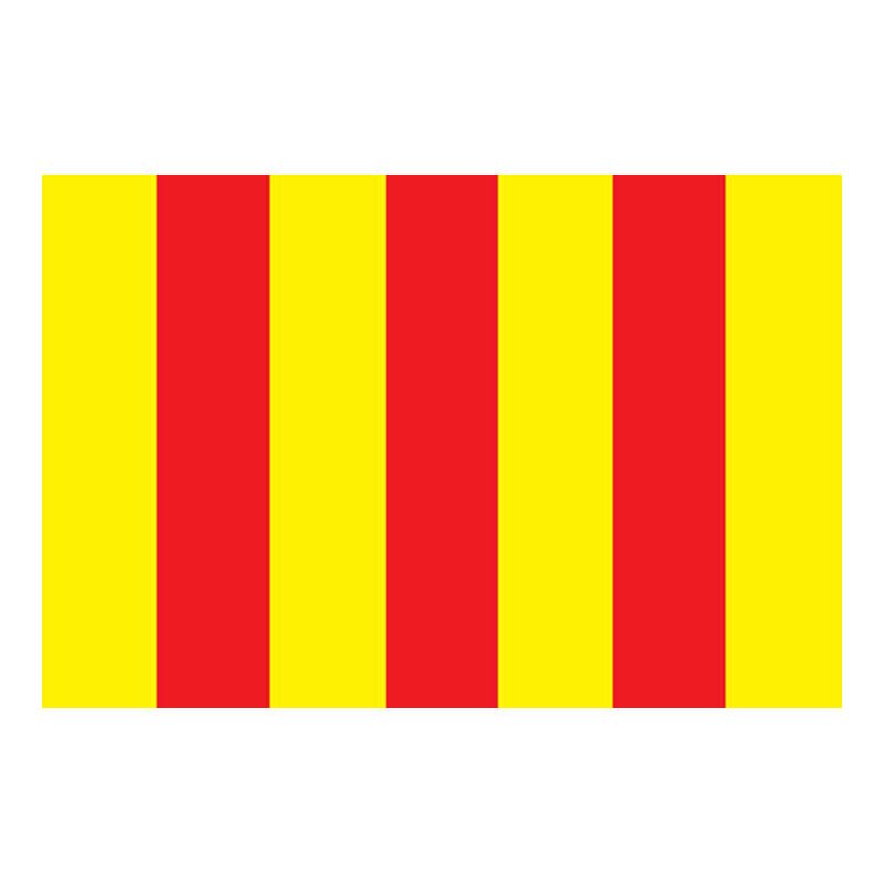 Foix Prov Flag N3157 A4 Photo Print