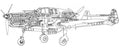 Fokker D.XXIII cutaway A4 Photo Print