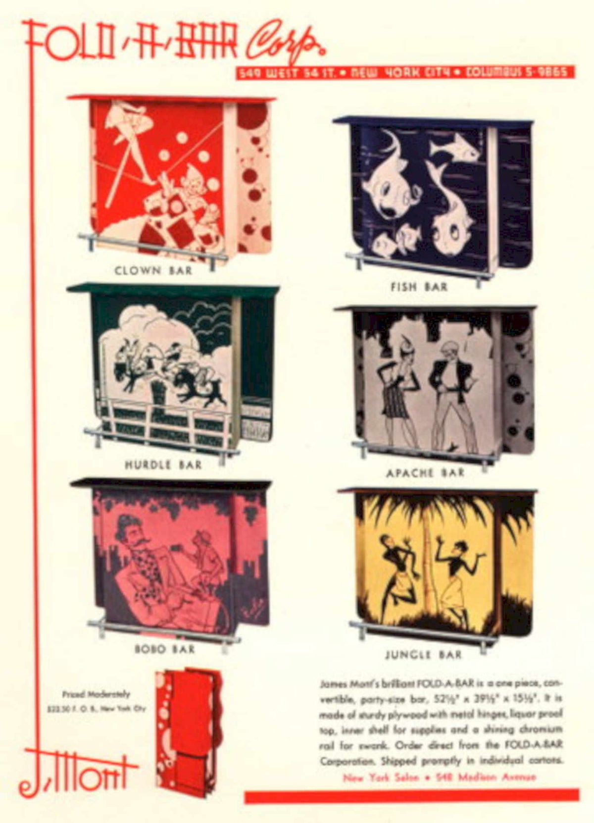 Folda Bar Bars 1960s Vintage Retro Advert
