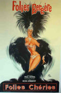 Folies Bergere Vintage Advert A4 Photo Print
