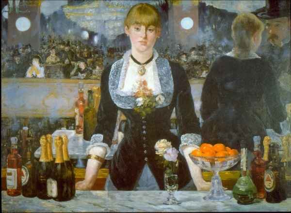Folies Bergere by Manet Impressionism A4 Photo Print