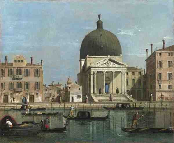 Follower Of Canaletto Venice S Simeone Piccolo A4 Photo Print