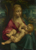 Follower of Leonardo da Vinci The Virgin and Child A4 Photo Print