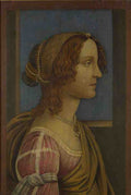 Follower of Sandro Botticelli A Lady in Profile A4 Photo Print