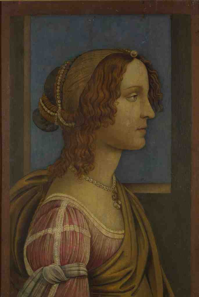 Follower of Sandro Botticelli A Lady in Profile A4 Photo Print