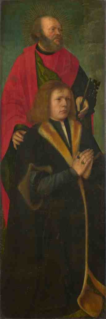 Followers of Gerard David Saint Peter and a Donor A4 Photo Print