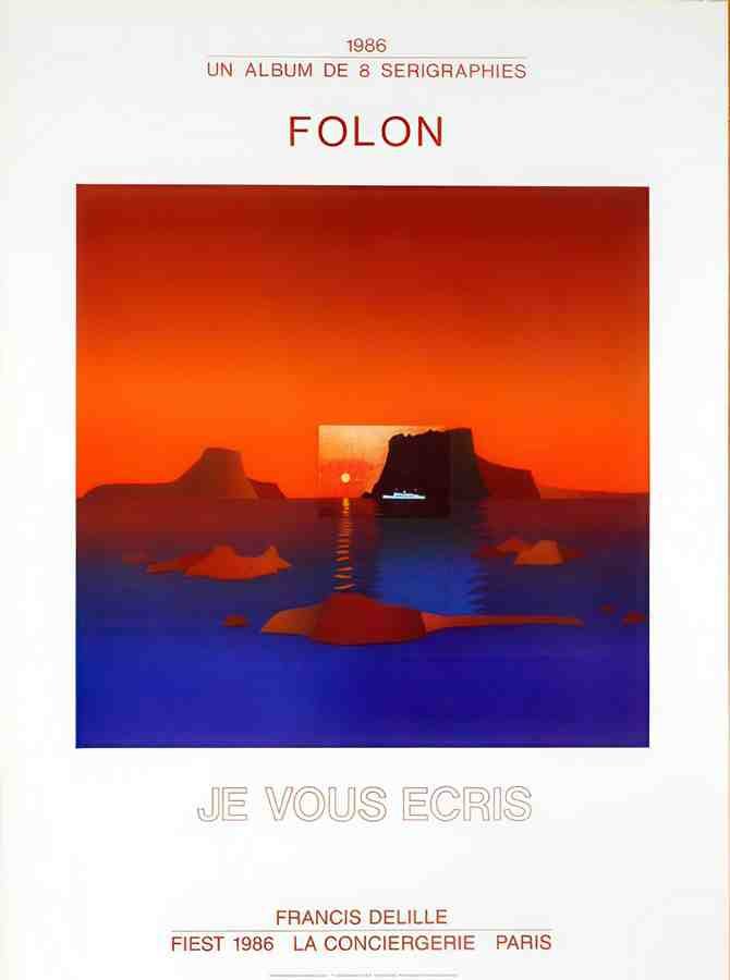 FolonEcris2 Vintage Advert A4 Photo Print