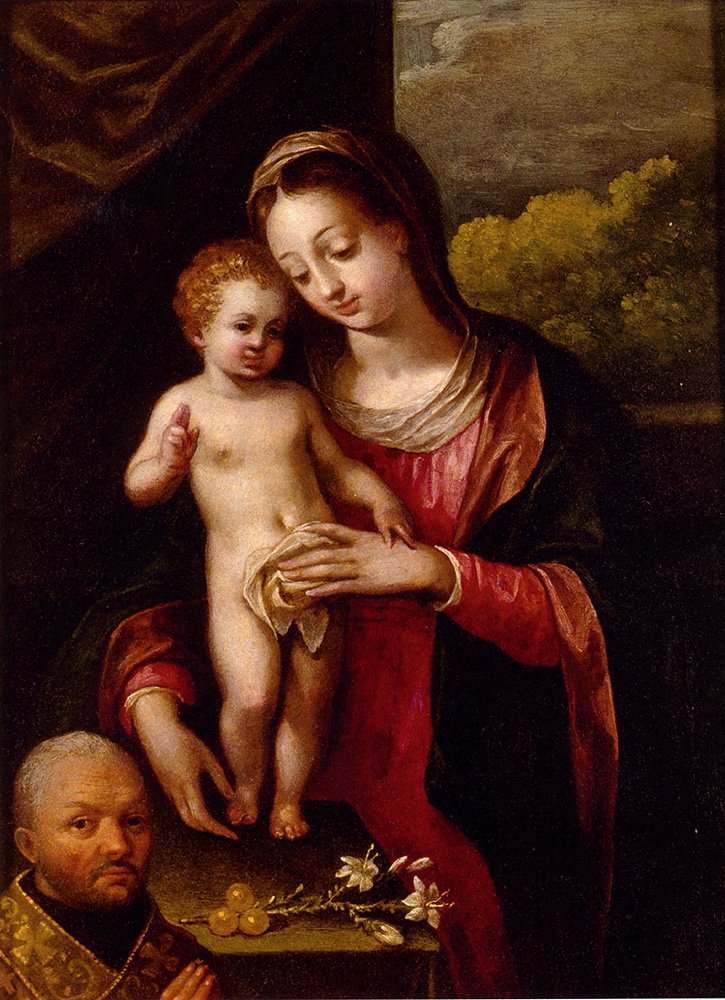 Fontana Lavinia The Madonna And Child With A Donor Art A4 Photo Print