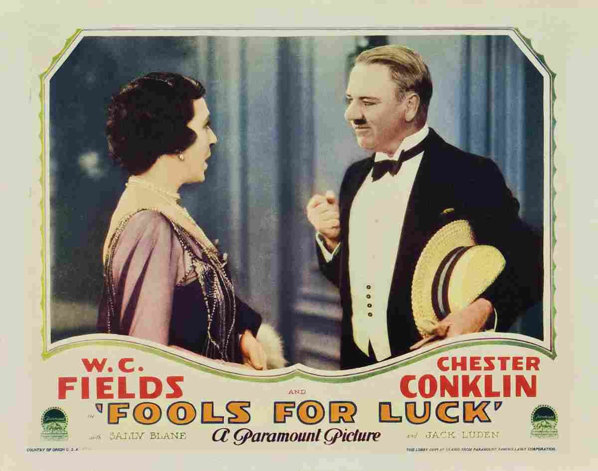 Fools for Luck 02  film star poster A4 Photo Print