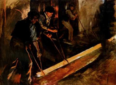 Forbes Stanhope Alexander Forging Steel The Steel Mill A4 Photo Print