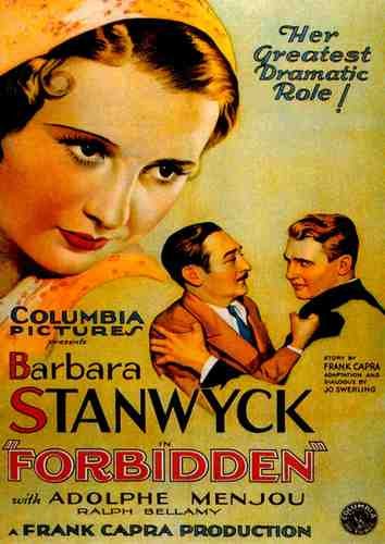 Forbidden 1932 01 film star poster A4 Photo Print
