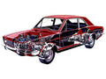 Ford Corcel cutaway A4 Photo Print