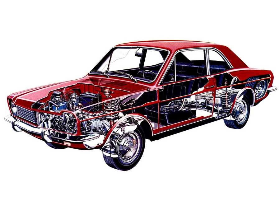 Ford Corcel cutaway A4 Photo Print